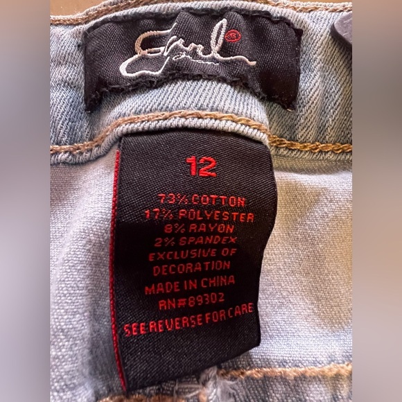 Earl Jean Women's Capri Size 12 Jeans- NWT pockets light blue - Picture 11 of 16